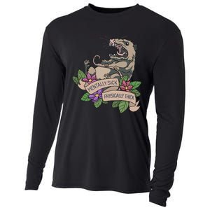 Possum Mentally Sick Physically Thick Cooling Performance Long Sleeve Crew