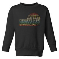 Pi Math Science STEM Gift 3.14 Pi Day Vintage Retro Toddler Sweatshirt