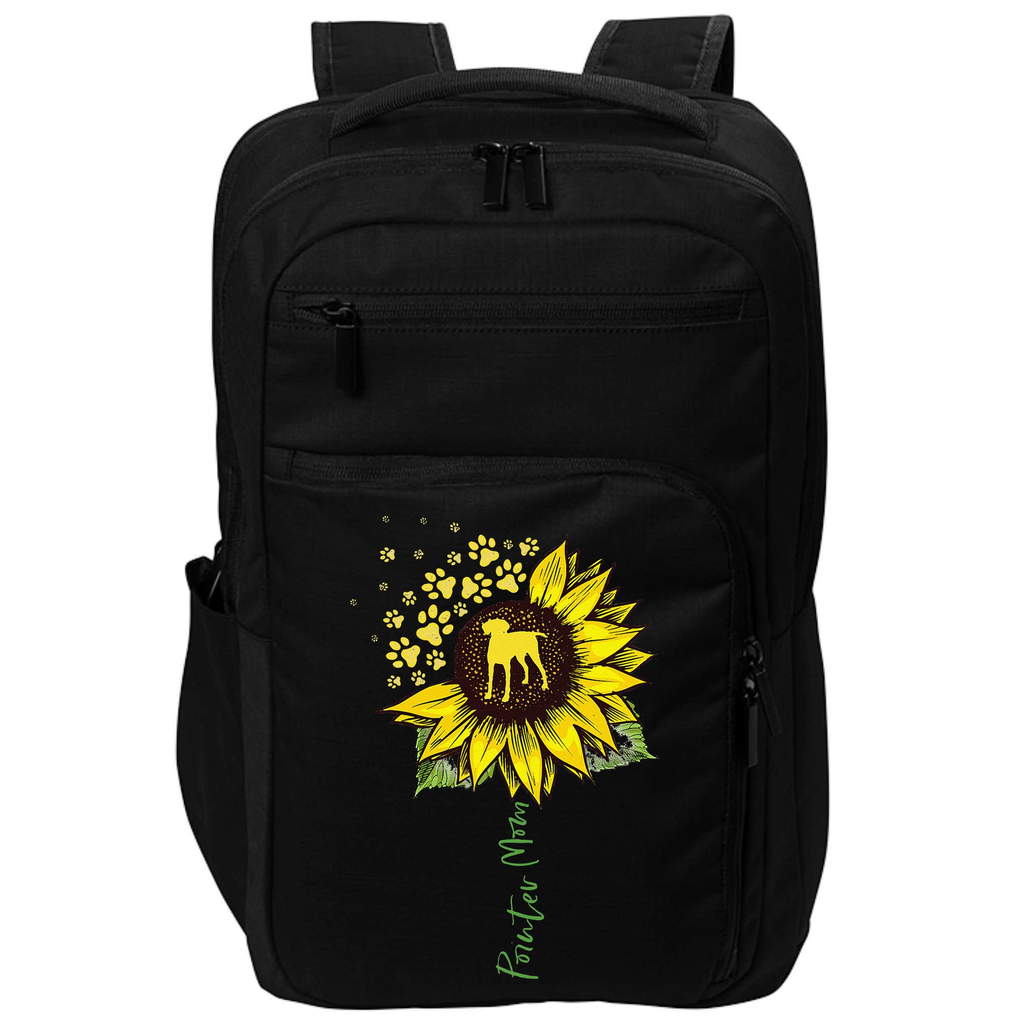 Pointer Mom Sunflower German Shorthaired Pointer Gifts Dog Impact Tech Backpack