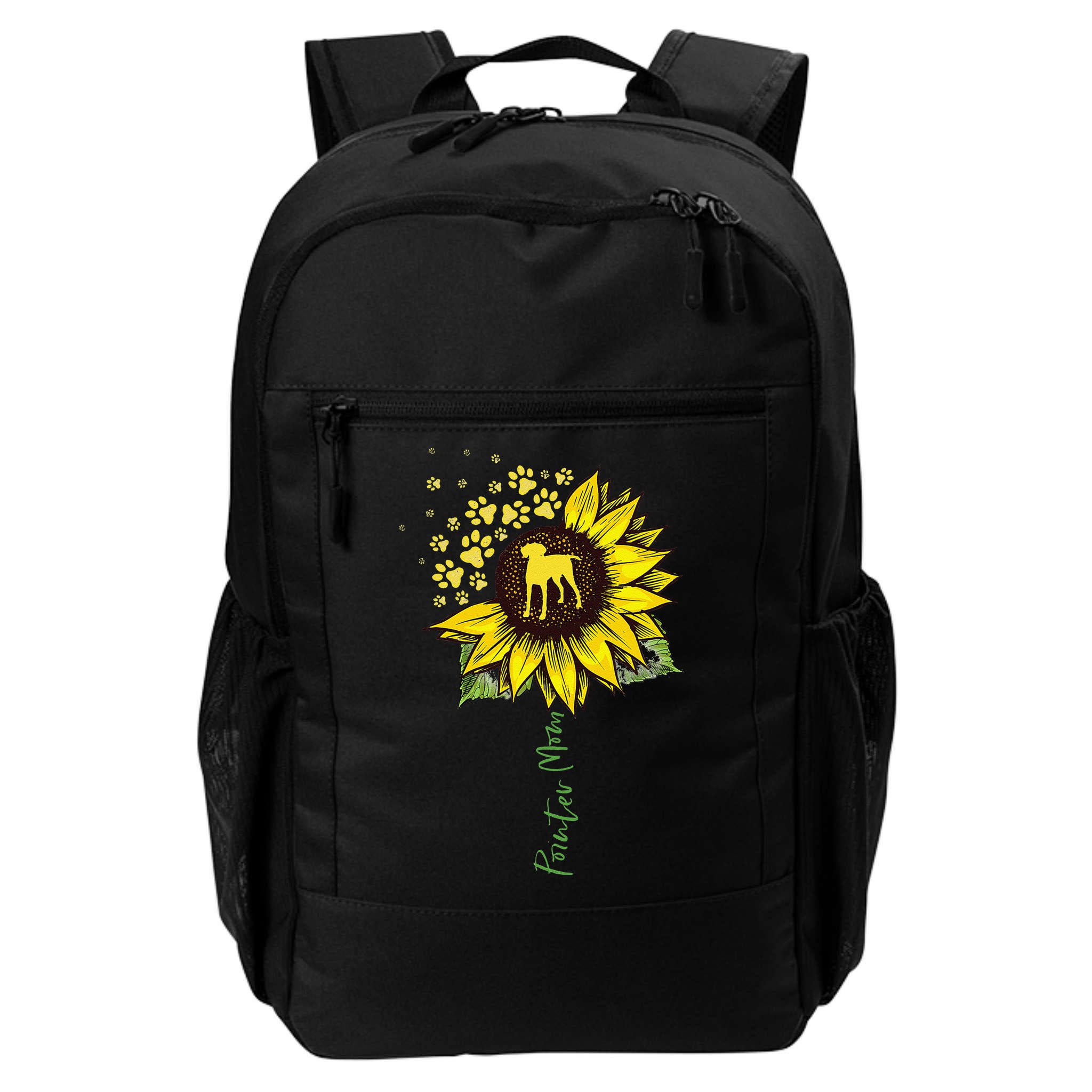 Pointer Mom Sunflower German Shorthaired Pointer Gifts Dog Backpack