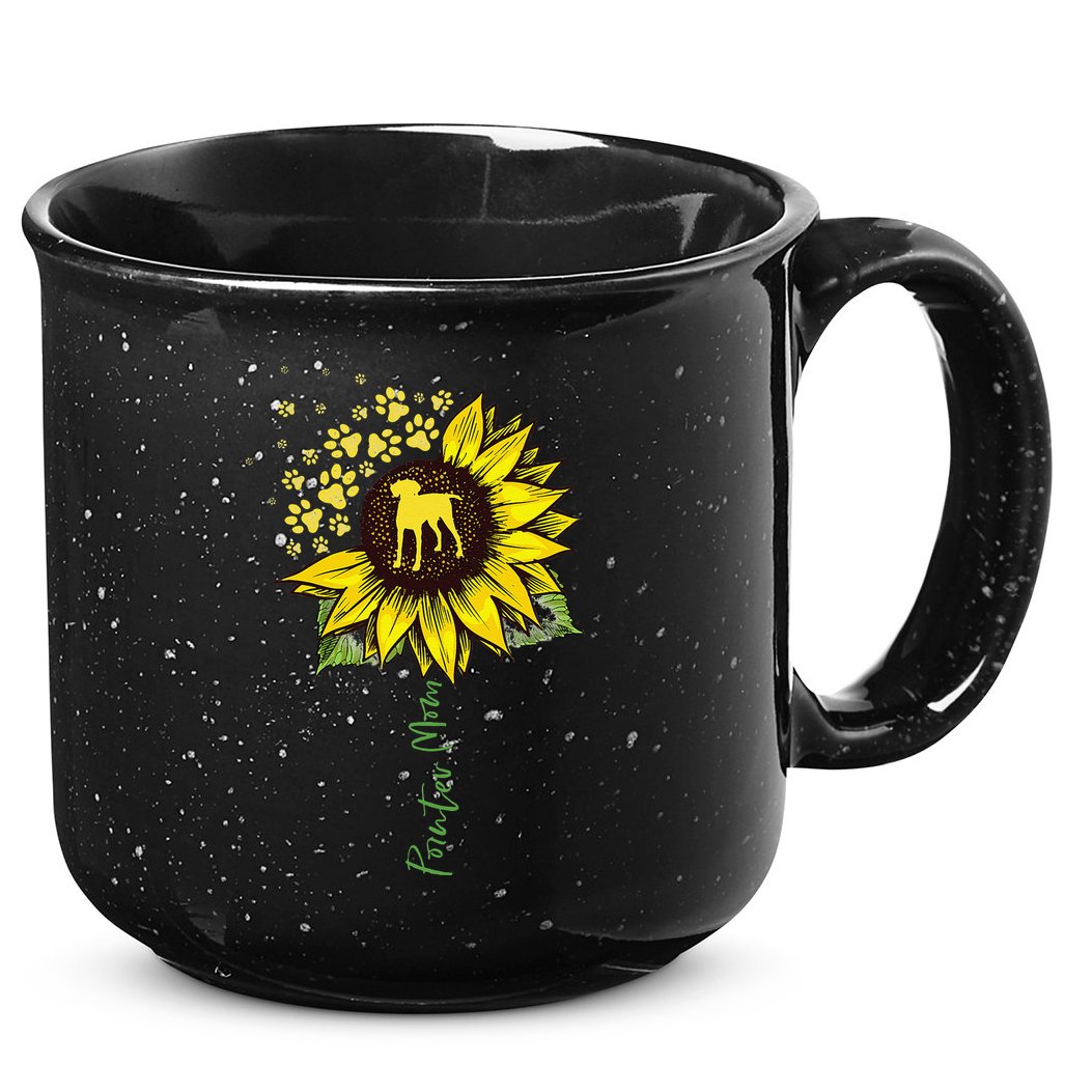 Pointer Mom Sunflower German Shorthaired Pointer Gifts Dog 15oz Campfire Ceramic Mug