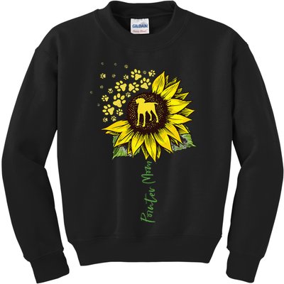 Pointer Mom Sunflower German Shorthaired Pointer Gifts Dog Kids Sweatshirt