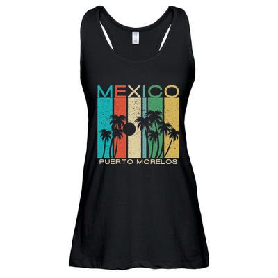 Puerto Morelos Souvenir Mexico Summer Gift Ladies Essential Flowy Tank