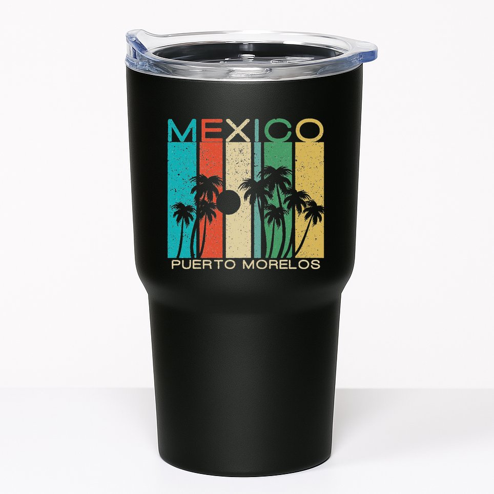 Puerto Morelos Souvenir Mexico Summer Gift Tumbler