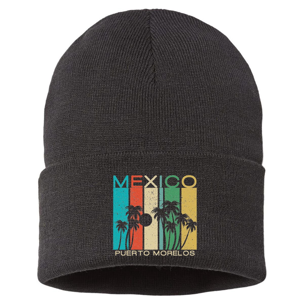 Puerto Morelos Souvenir Mexico Summer Gift Sustainable Knit Beanie