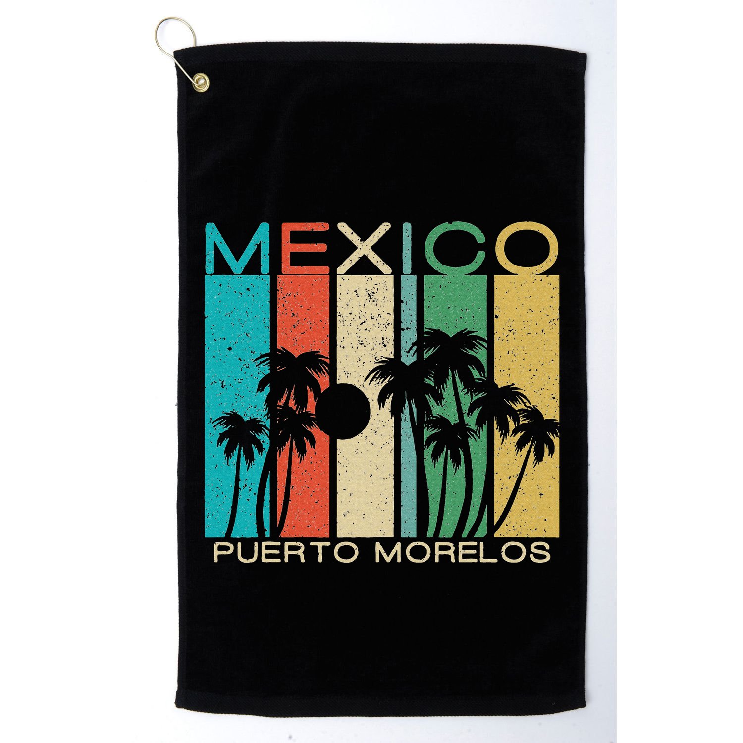 Puerto Morelos Souvenir Mexico Summer Gift Golf Towel