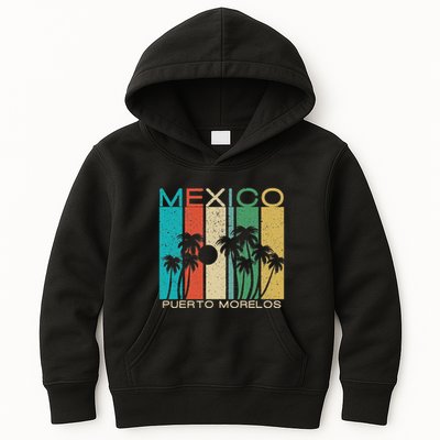 Puerto Morelos Souvenir Mexico Summer Gift Kids Hoodie