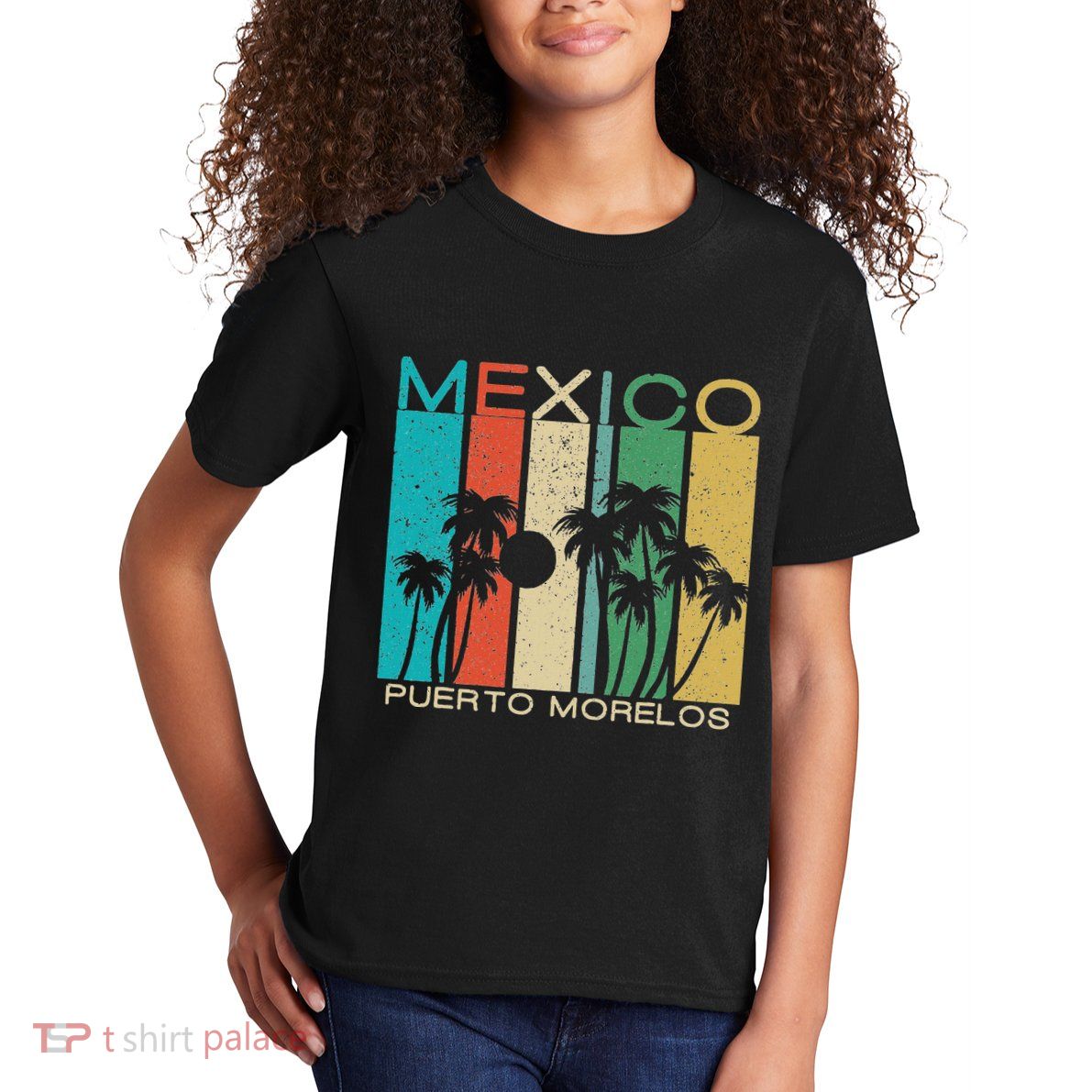 Puerto Morelos Souvenir Mexico Summer Gift Kids T-Shirt
