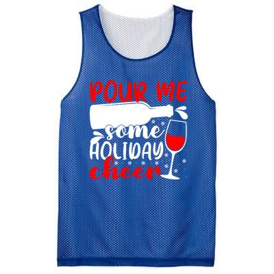 Pour Me Some Holiday Cheer Christmas Ing Lover Xmas Joy Meaningful Gift Mesh Reversible Basketball Jersey Tank