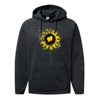 Pomeranian Mom Sunflower Pomeranian Gifts Dog Mom Mama Performance Fleece Hoodie