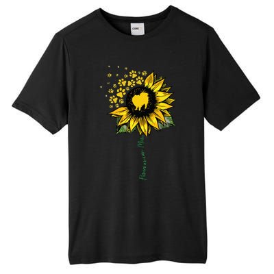 Pomeranian Mom Sunflower Pomeranian Gifts Dog Mom Mama Tall Fusion ChromaSoft Performance T-Shirt