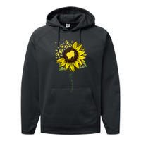 Pomeranian Mom Sunflower Pomeranian Gifts Dog Mom Mama Performance Fleece Hoodie