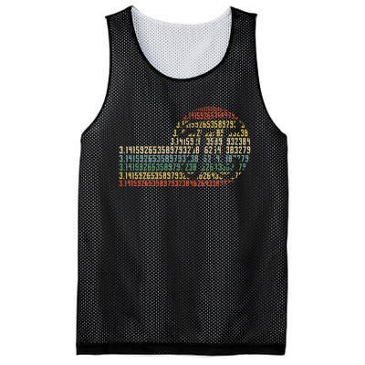 Pi Math Science STEM Vintage 3.14 Pi Day Mesh Reversible Basketball Jersey Tank