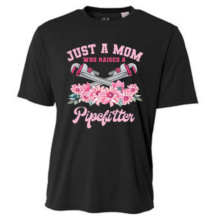 Pipefitter Mom Steamfitter Tradesman Plumber Mother's Day Cooling Performance Crew T-Shirt