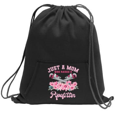 Pipefitter Mom Steamfitter Tradesman Plumber Mother's Day Sweatshirt Cinch Pack Bag