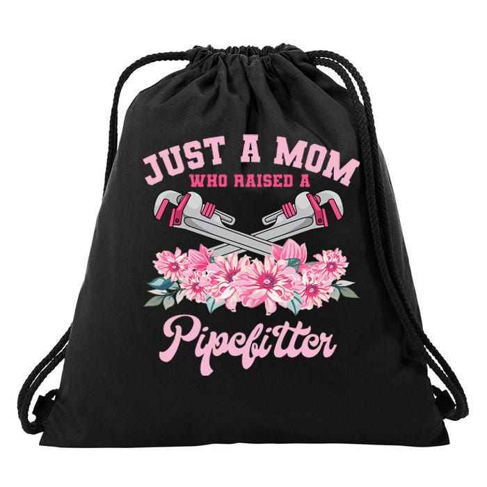 Pipefitter Mom Steamfitter Tradesman Plumber Mother's Day Drawstring Bag