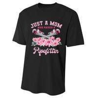 Pipefitter Mom Steamfitter Tradesman Plumber Mother's Day Performance Sprint T-Shirt