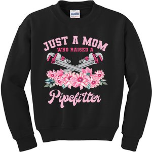 Pipefitter Mom Steamfitter Tradesman Plumber Mother's Day Kids Sweatshirt