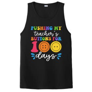 Pushing My TeacherS Buttons For 100 Days Funny School PosiCharge Competitor Tank