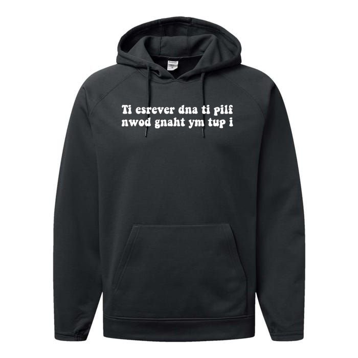 Put My Thang Down Is It Worth It Missy Quote Performance Fleece Hoodie