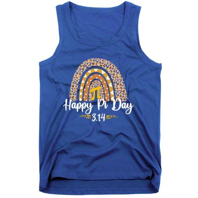 Pi Math Teacher 3 14 I Love Pi Rainbow Happy Pi Day Gift Tank Top