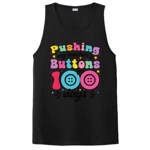 Pushing My TeacherS Buttons For 100 Days 100 Days Of School PosiCharge Competitor Tank