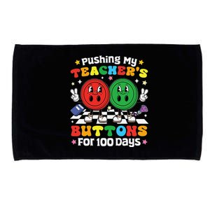 Pushing My TeacherS Buttons For 100 Days 100 Days Of School Microfiber Hand Towel