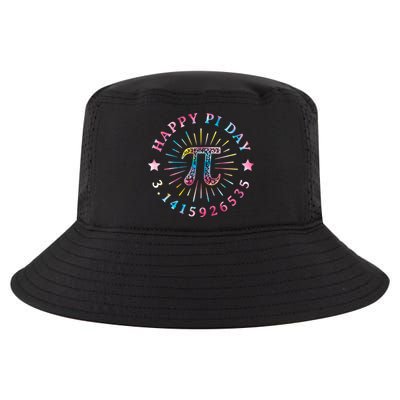 Pi Math Teacher Funny Gift Happy Pi Day With Tie Dye Style Cool Gift Cool Comfort Performance Bucket Hat