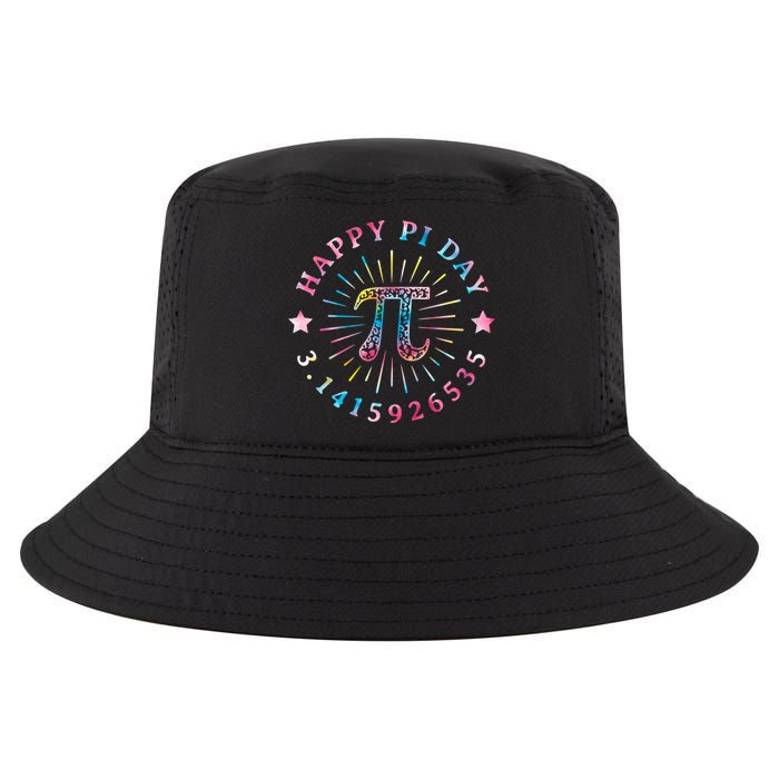 Pi Math Teacher Funny Gift Happy Pi Day With Tie Dye Style Cool Gift Cool Comfort Performance Bucket Hat
