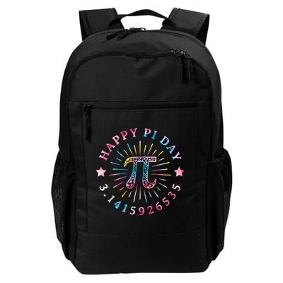 Pi Math Teacher Funny Gift Happy Pi Day With Tie Dye Style Cool Gift Backpack