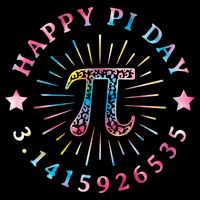 Pi Math Teacher Funny Gift Happy Pi Day With Tie Dye Style Cool Gift Drawstring Bag
