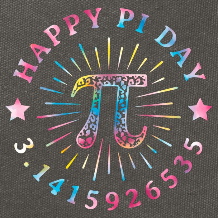 Pi Math Teacher Funny Gift Happy Pi Day With Tie Dye Style Cool Gift Cotton Canvas Backpack