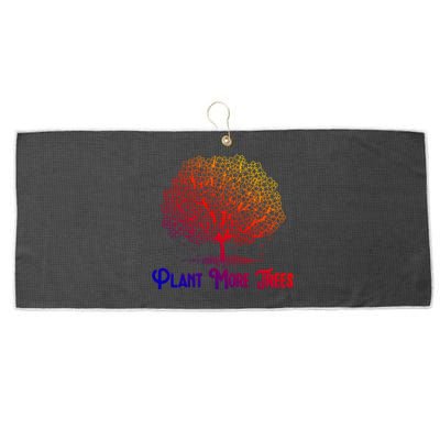 Plant More Trees Earth Day Forestry Global Warming Awareness Gift Large Microfiber Waffle Golf Towel