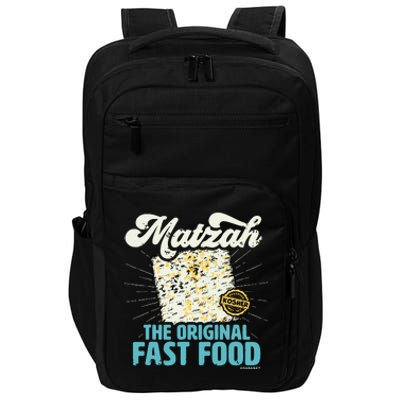 Passover Matzah The Original Fast Food Funny Seder Gift Impact Tech Backpack