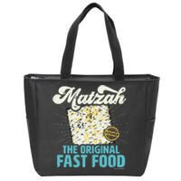 Passover Matzah The Original Fast Food Funny Seder Gift Zip Tote Bag