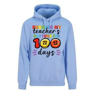 Pushing My TeacherS Buttons For 100 Days 100 Days Of School Unisex Surf Hoodie