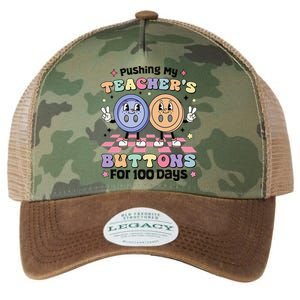 Pushing My TeacherS Buttons For 100 Days 100 Days Of School Legacy Tie Dye Trucker Hat