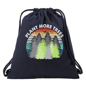 Plant More Trees Earth Day Arbor Day Costume Gardener Drawstring Bag