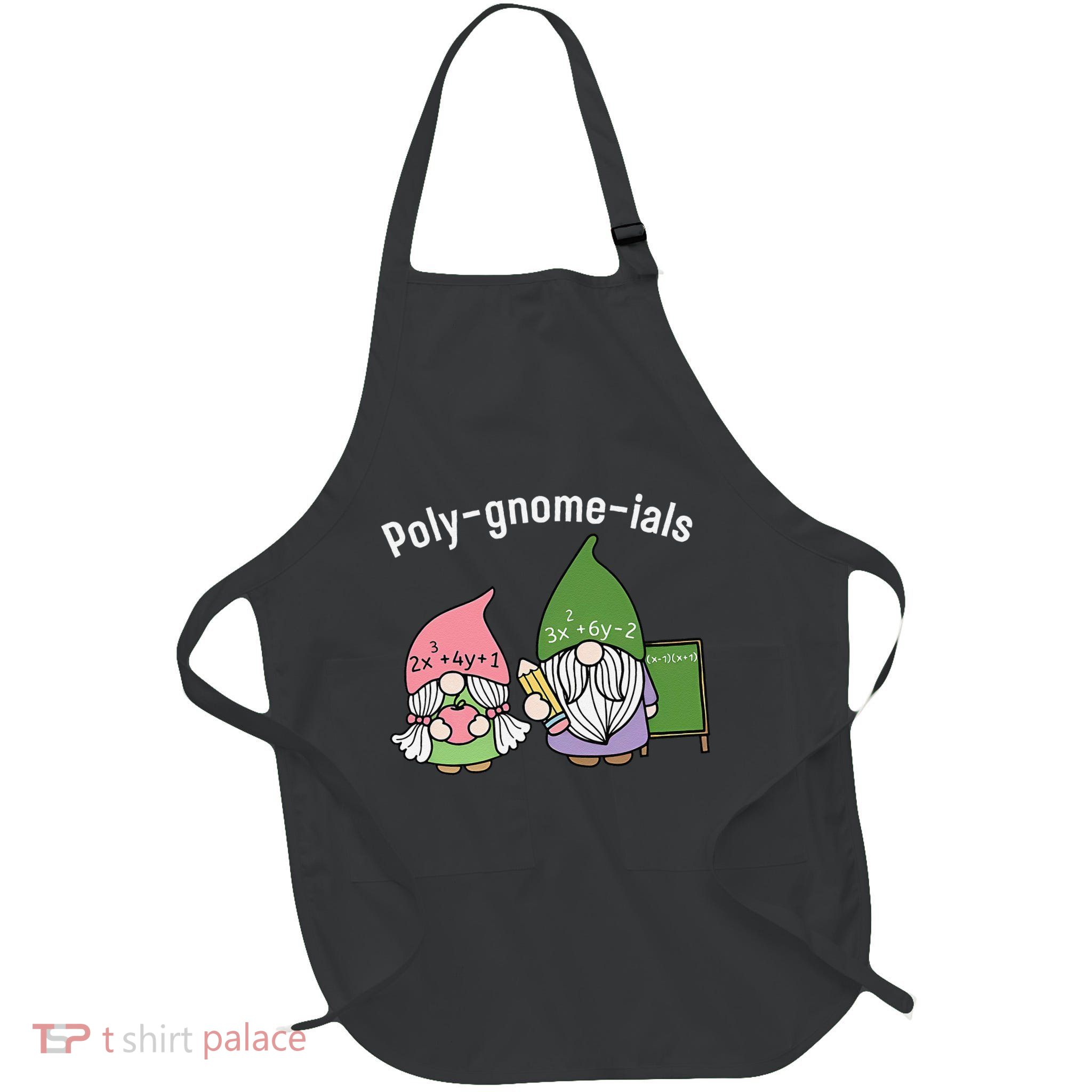 Polygnomeials Math Teacher Full-Length Apron With Pockets