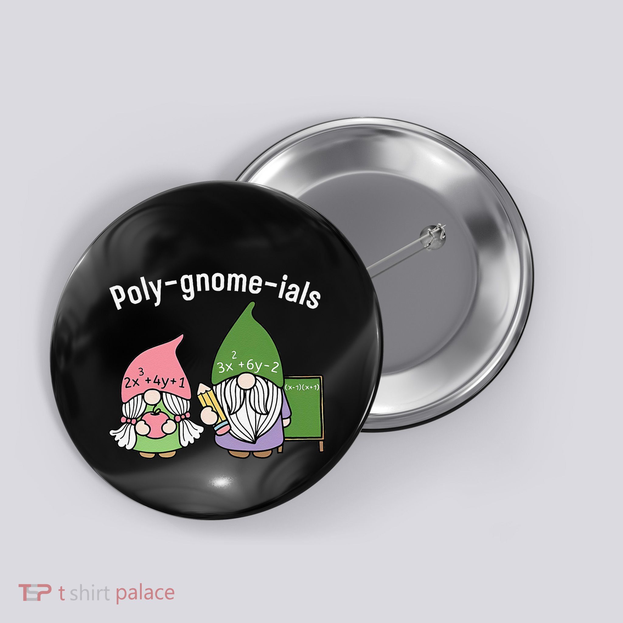 Polygnomeials Math Teacher Button