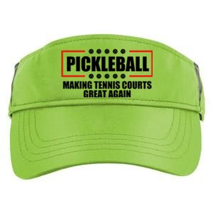 Pickleball Making Tennis Courts Great Again Adult Drive Performance Visor