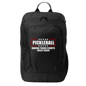 Pickleball Making Tennis Courts Great Again City Backpack