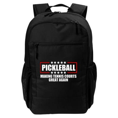 Pickleball Making Tennis Courts Great Again Daily Commute Backpack