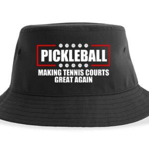 Pickleball Making Tennis Courts Great Again Sustainable Bucket Hat