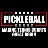 Pickleball Making Tennis Courts Great Again Full Zip Hoodie