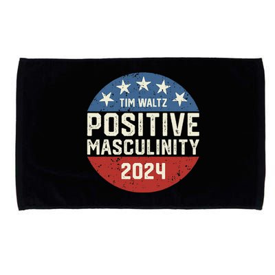 Positive Masculinity Tim Walz Kamala Harris Madam President Microfiber Hand Towel