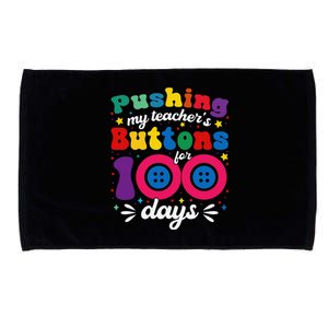 Pushing My TeacherS Buttons For 100 Days 100 Days Of School Microfiber Hand Towel