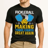 Pickleball Making Tennis Courts Great Again Funny Cooling Performance Crew T-Shirt