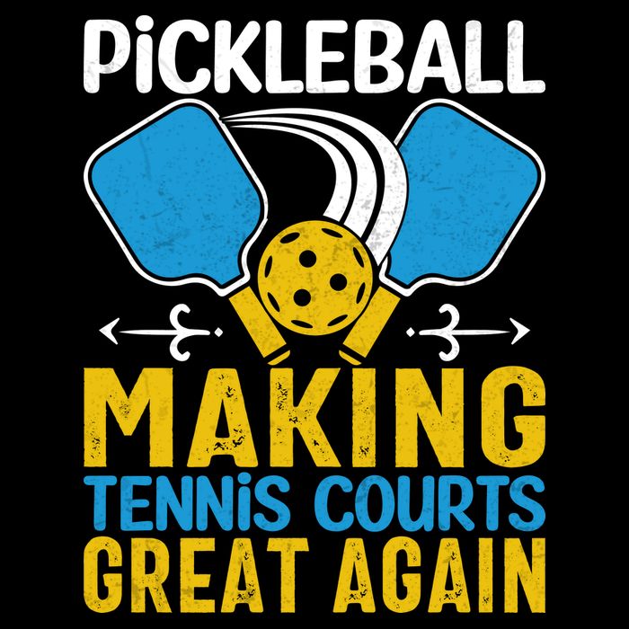 Pickleball Making Tennis Courts Great Again Funny Cooling Performance Crew T-Shirt