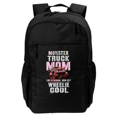 Pink MONSTER Truck MOM Like Normal Mama But Wheelie Cool Backpack